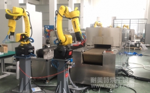 NMT-SDL-616 疫苗玻璃瓶特殊涂層工藝,預熱+固化自動化對接隧道爐烘烤線(蘇州?？松?